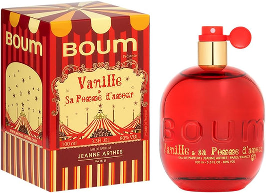 JEANNE ARTHES - Eau de Parfum Femme Boum Vanille - Floral & Fruité - Orange & Pomme d’Amour - Fabriqué en France à Grasse - Cadeau Femme - Flacon Vaporisateur 100 ml
