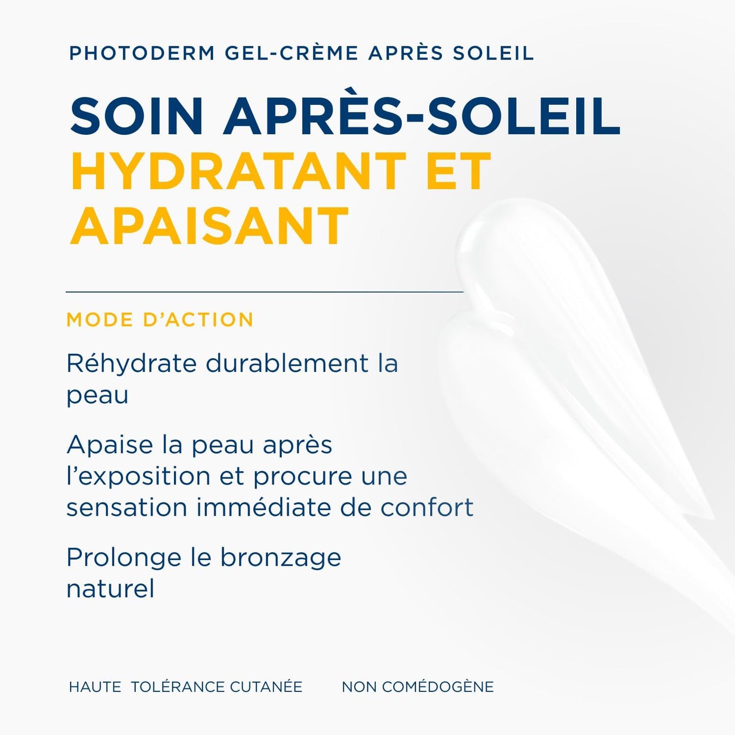 BIODERMA Photoderm Gel-crème après-soleil - Soin hydratant et apaisant - Tous types de peaux, notamment sensibles - Prolonge le bronzage - Tube 200 ml