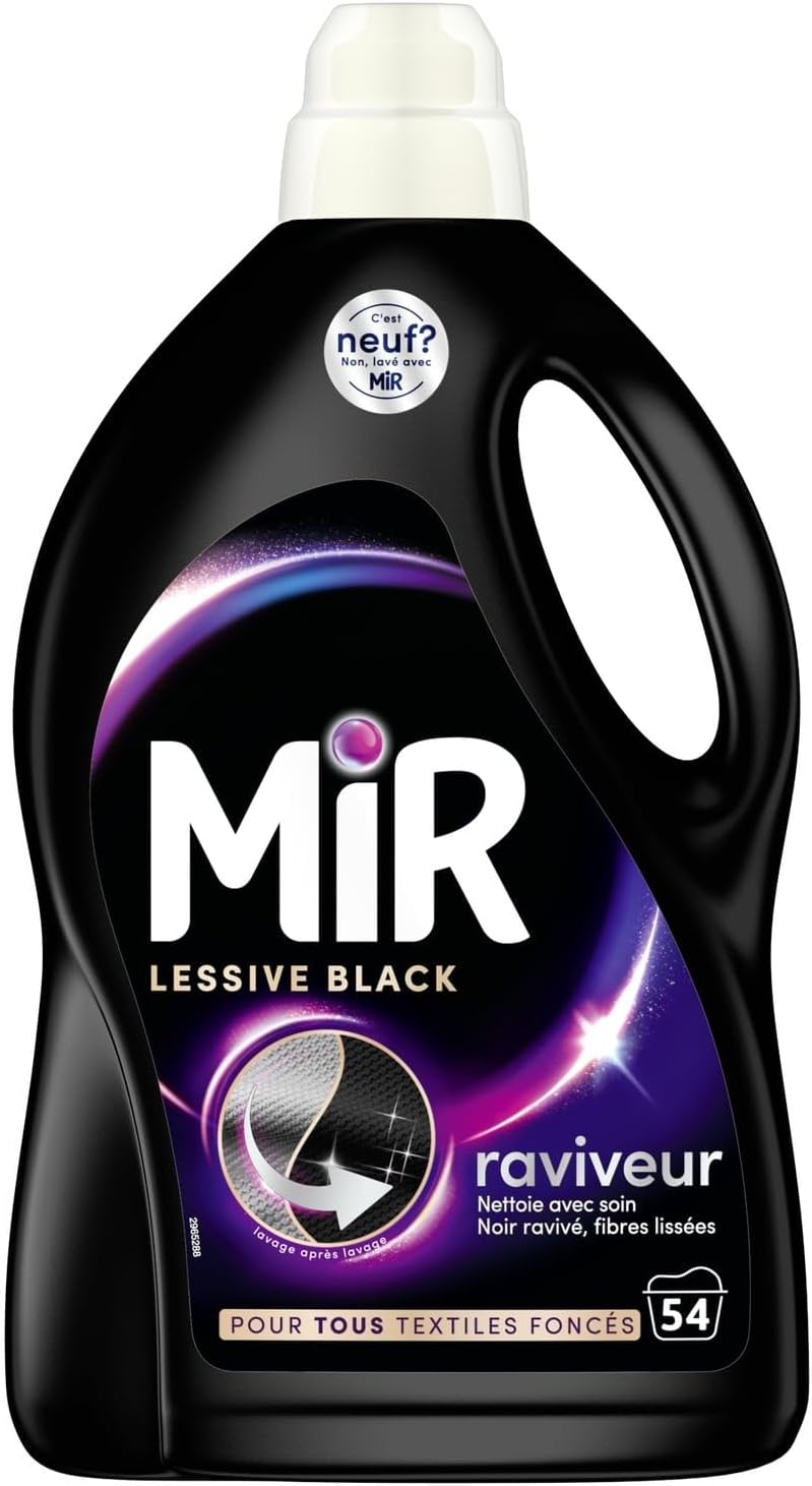 MIR Lessive Black Raviveur de noir, format x54, 2,7 kg - Lot de 2