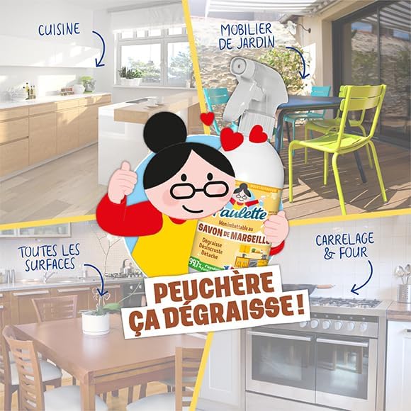 Paulette - Savon de Marseille au Bicarbonate de Soude - Authentique - 500mL