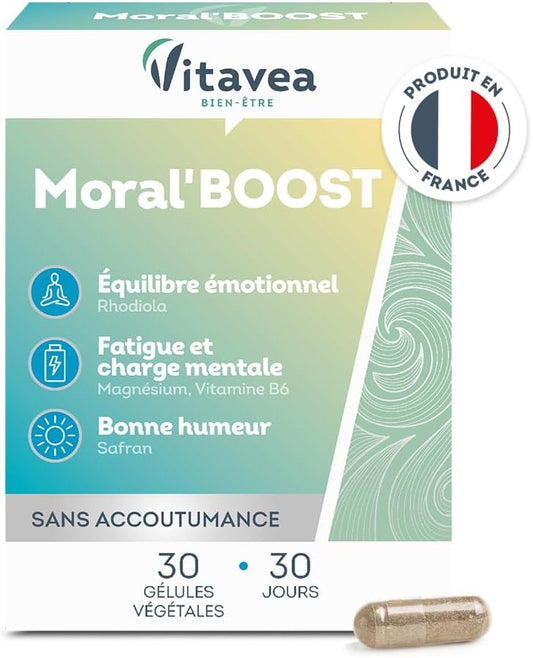 Vitavea Bien-être - Moral'Boost - Stress Fatigue Charge Mentale - 30 jours