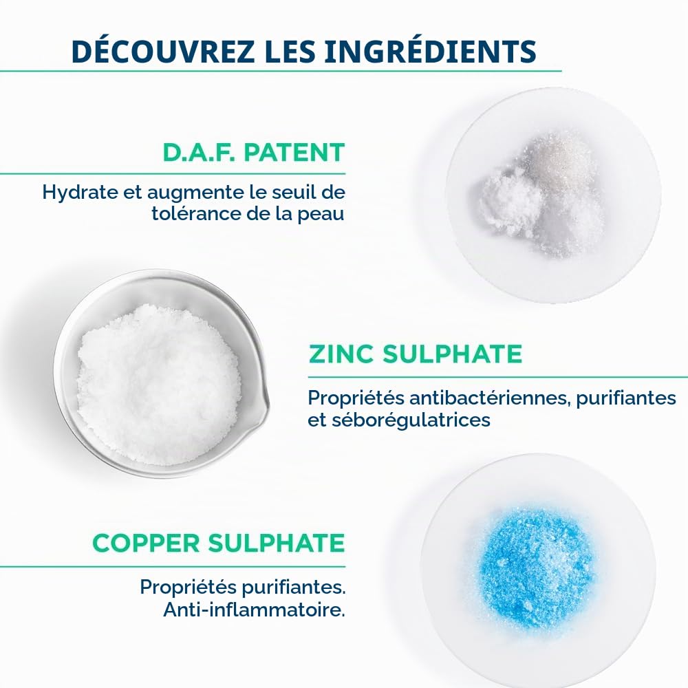 SÉBIUM Gel moussant 200ml | Nettoie et purifie en douceur – Limite la sécrétion du sébum | Peaux sensibles mixtes à grasses