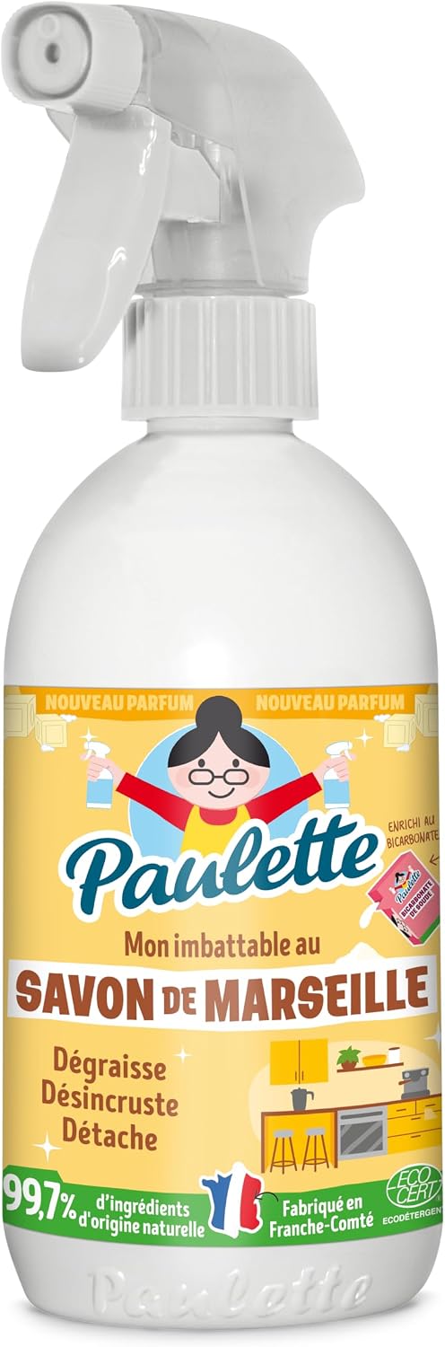 Paulette - Savon de Marseille au Bicarbonate de Soude - Authentique - 500mL
