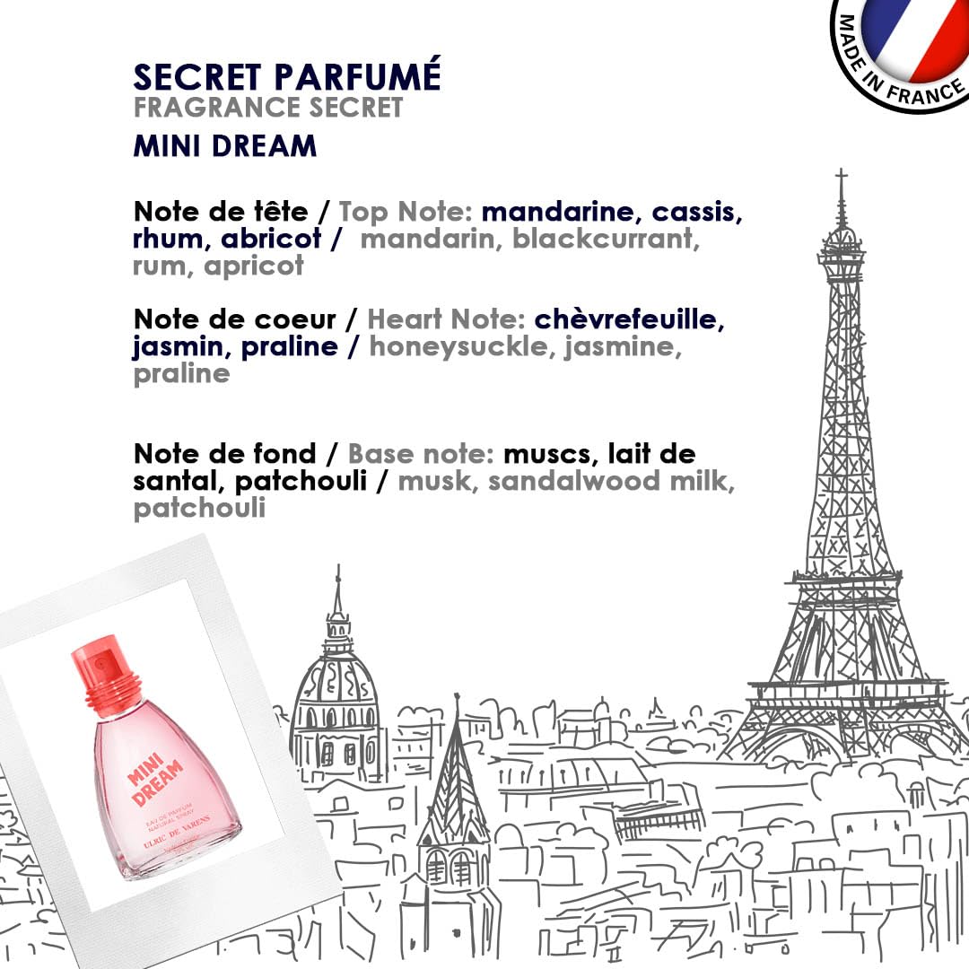 ULRIC DE VARENS - Eau de Parfum Mini Vanille - Vanille Boisée - Parfum Femme - Vaporisateur - Made in France - 25 ml