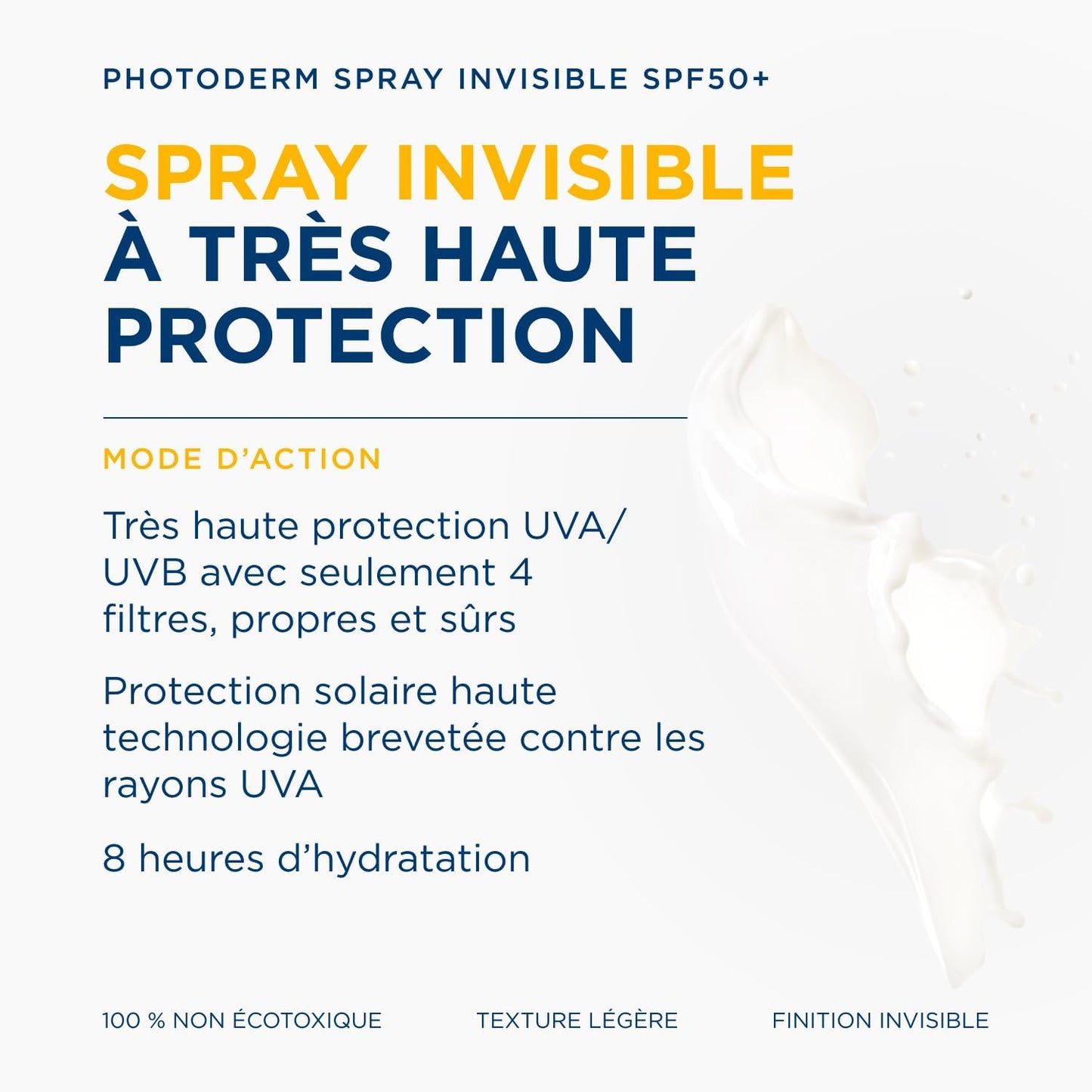 BIODERMA Photoderm Spray SPF50+ Crème solaire très haute protection - Peaux sensibles - Hydratation longue durée - Vaporisateur 300 ml