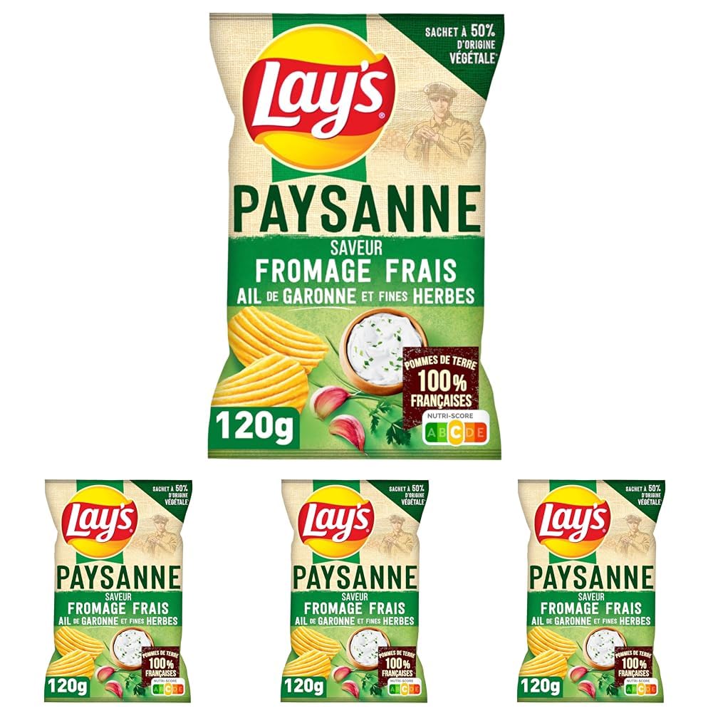 LAY'S Papas Fritas Estilo Casero Sabor Queso del Jura y Pimienta Negra 120g