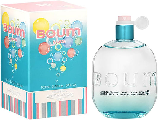 JEANNE ARTHES - Eau de Parfum Femme Boum Savon - Floral & Frais - Rose et Jasmin - Fabriqué en France à Grasse - Cadeau Femme - Flacon Vaporisateur 100 ml