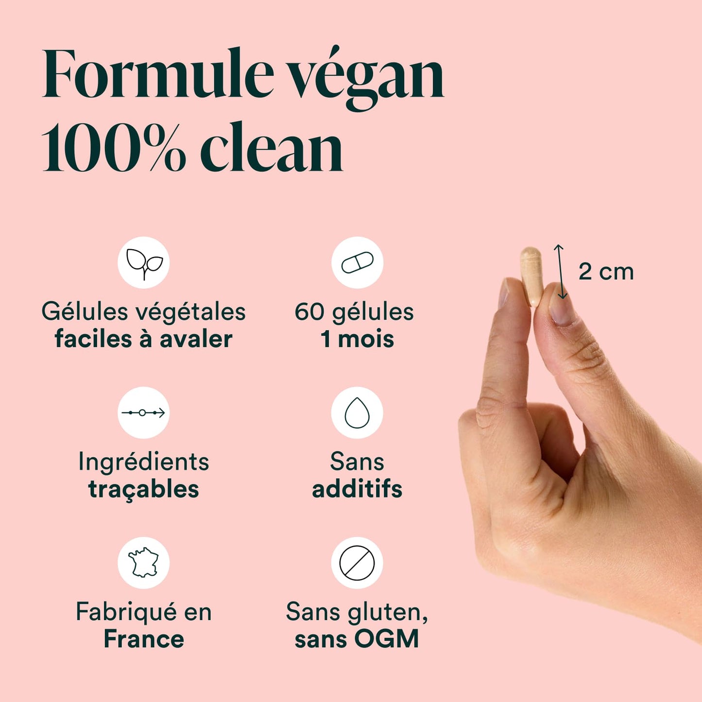 Biotine 450 µg + Sélénium et Zinc, 60 Gélules Végétales - 2 Mois
