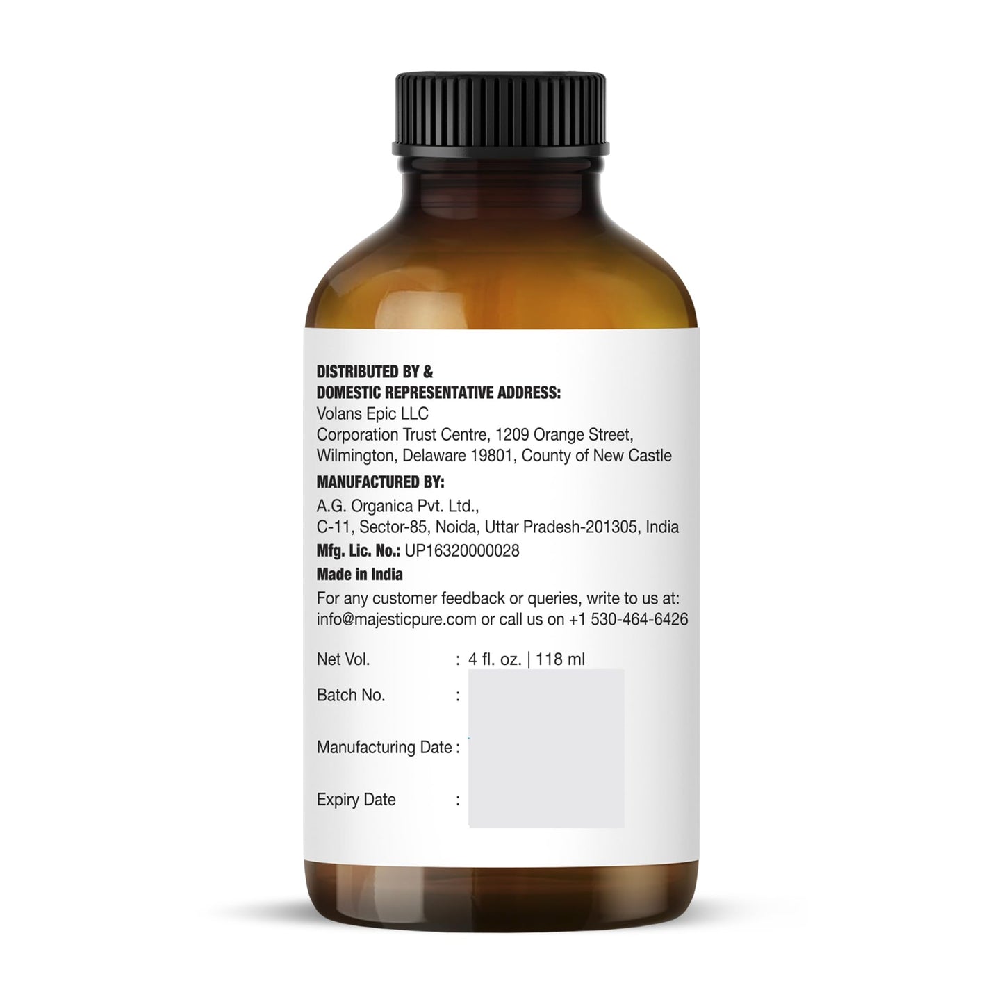 Majestic Pure Huile Essentielle Tea Tree (Arbre à Thé), 118ml