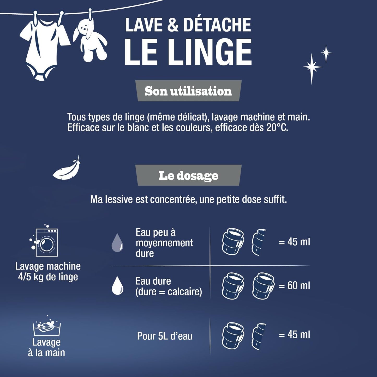 BRIOCHIN Lessive liquide Peaux Sensibles sans parfum, 50 lavages