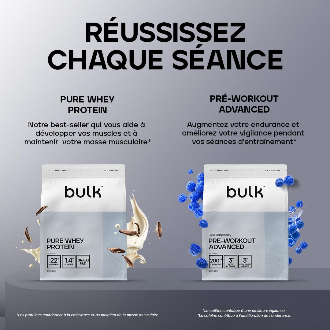 Bulk Créatine Monohydrate Poudre, Non aromatisé, 250 g