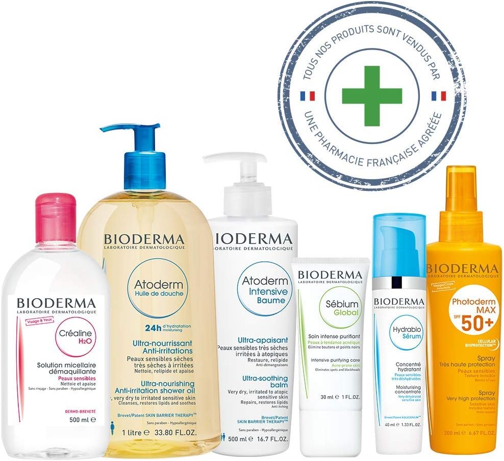 Bioderma Sébium H2O Solution Micellaire Lot de 2 x 500 ml