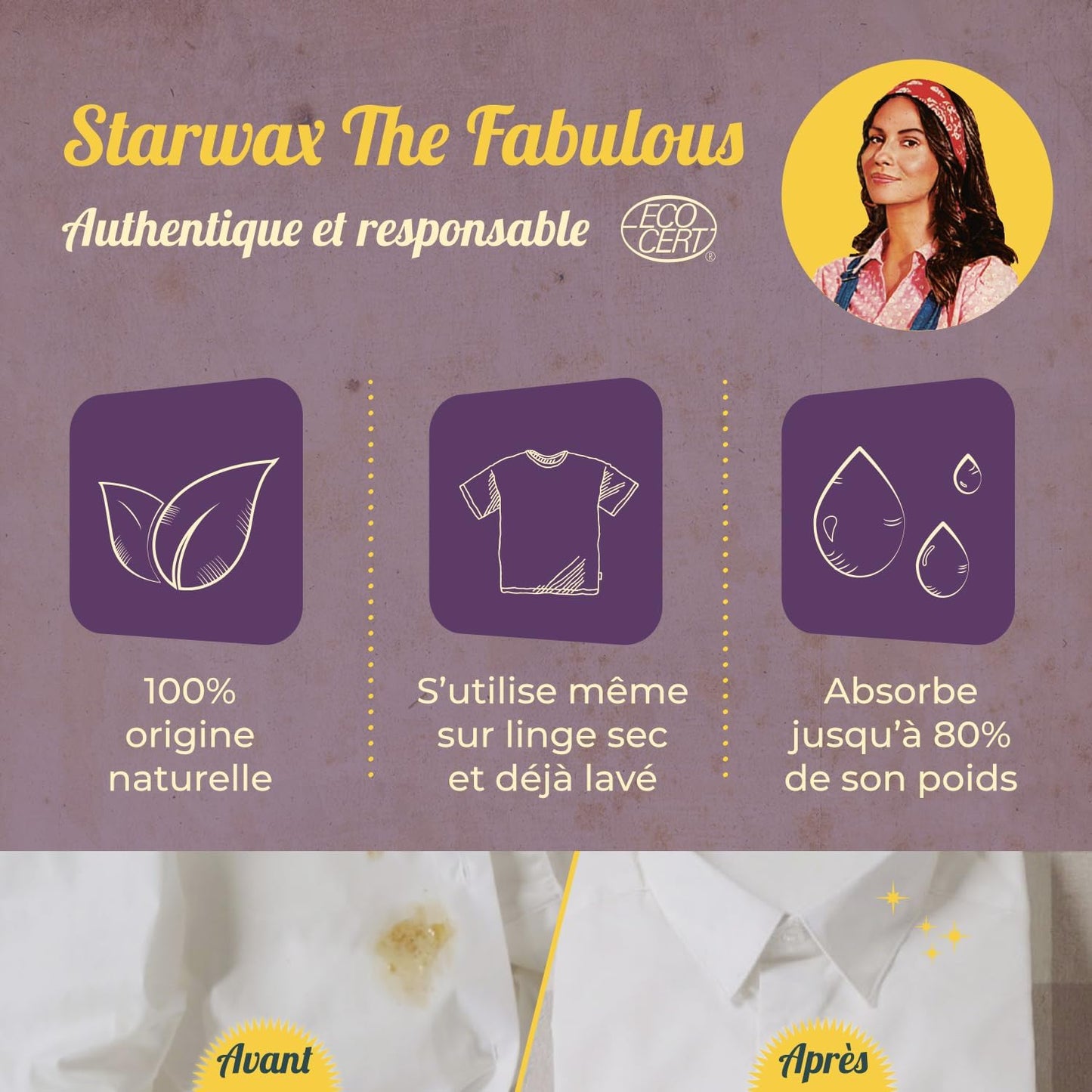 STARWAX FABULOUS Détachant Terre de sommières 200g