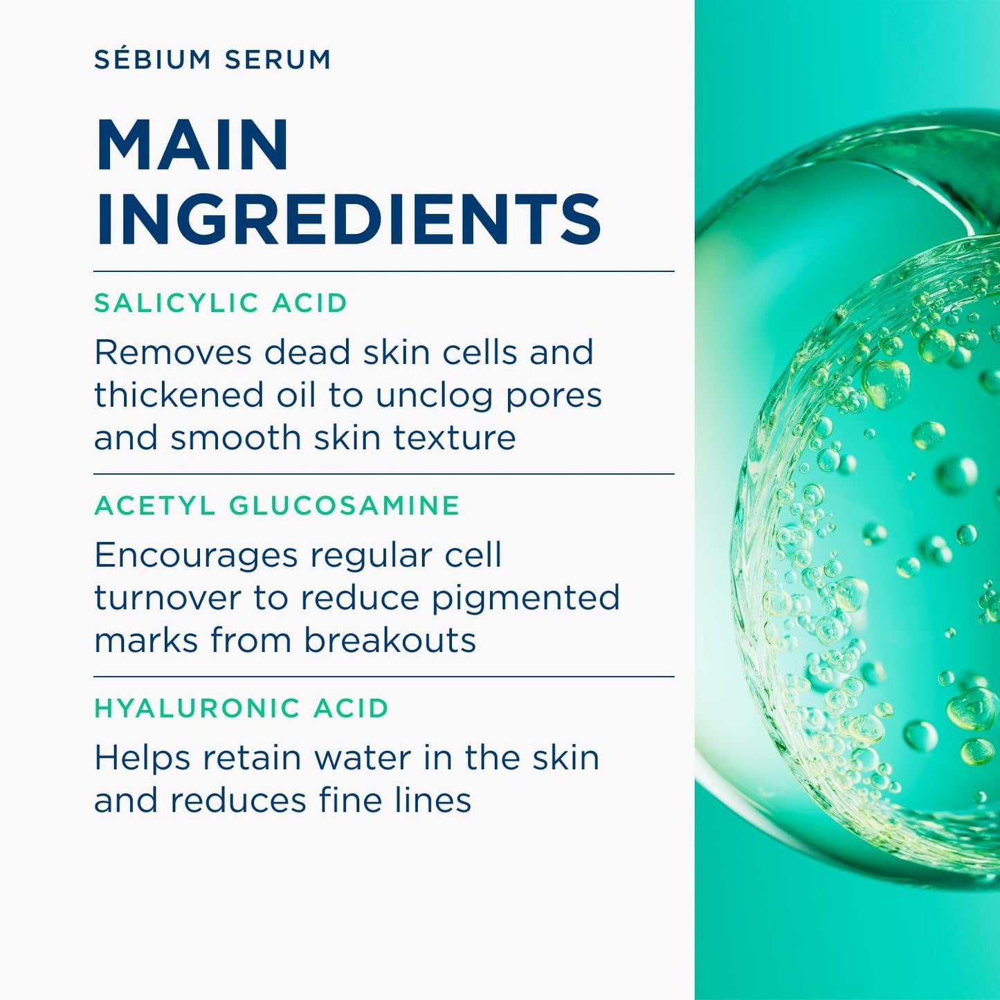 BIODERMA Sébium Sérum – Action anti-imperfections contre les boutons, les pores dilatés et les ridules – Peaux adultes à tendance acnéique – Prescrit par des dermatologues – Pipette 30 ml