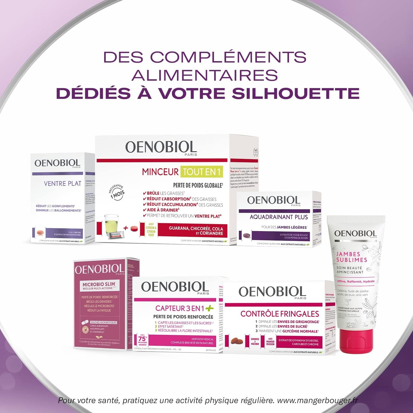 OENOBIOL - Minceur Aquadrainant Plus - Jambes légères - Programme 15 Jours