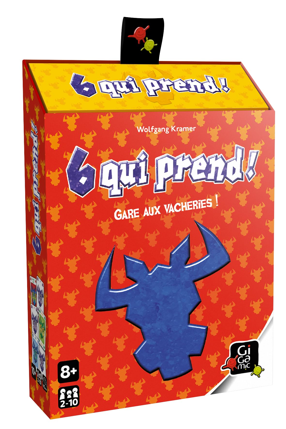 GIGAMIC - 6 Qui Surprend ! - Jeux de société - Jeux de cartes dès 10 ans - Jeu d'ambiance pour enfant, famille et amis - 28 Cartes Spéciales - De 2 à 10 joueurs - 45 Min - Version Française - AMZIX