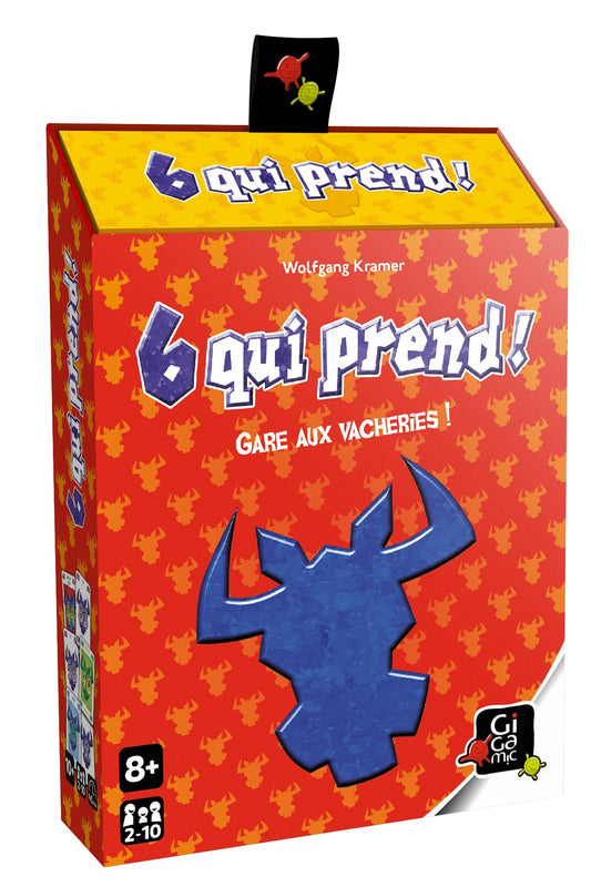 GIGAMIC - 6 Qui Surprend ! - Jeux de société - Jeux de cartes dès 10 ans - Jeu d'ambiance pour enfant, famille et amis - 28 Cartes Spéciales - De 2 à 10 joueurs - 45 Min - Version Française - AMZIX