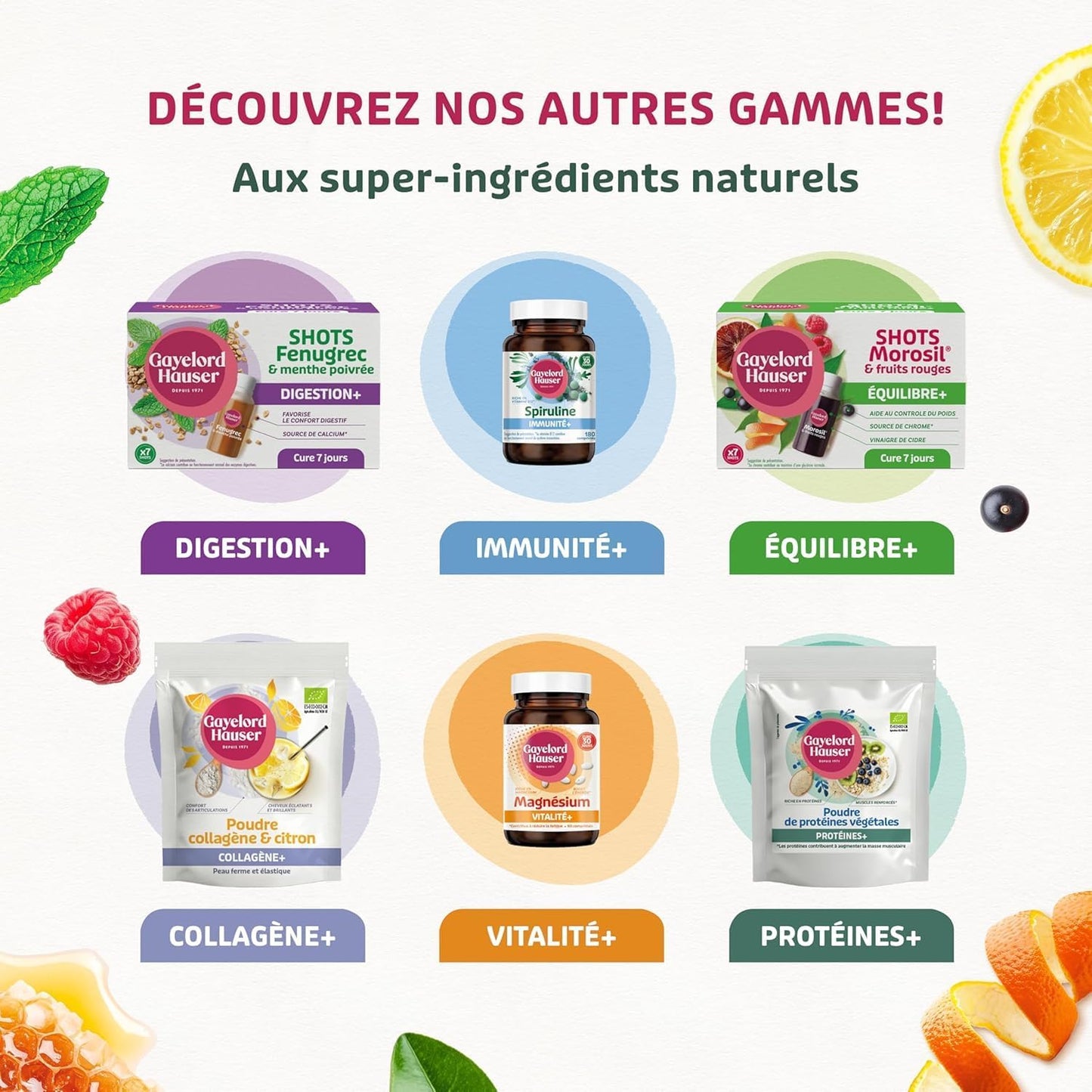 GAYELORD HAUSER - Collagène Marin Hydrolysé Citron - 150g