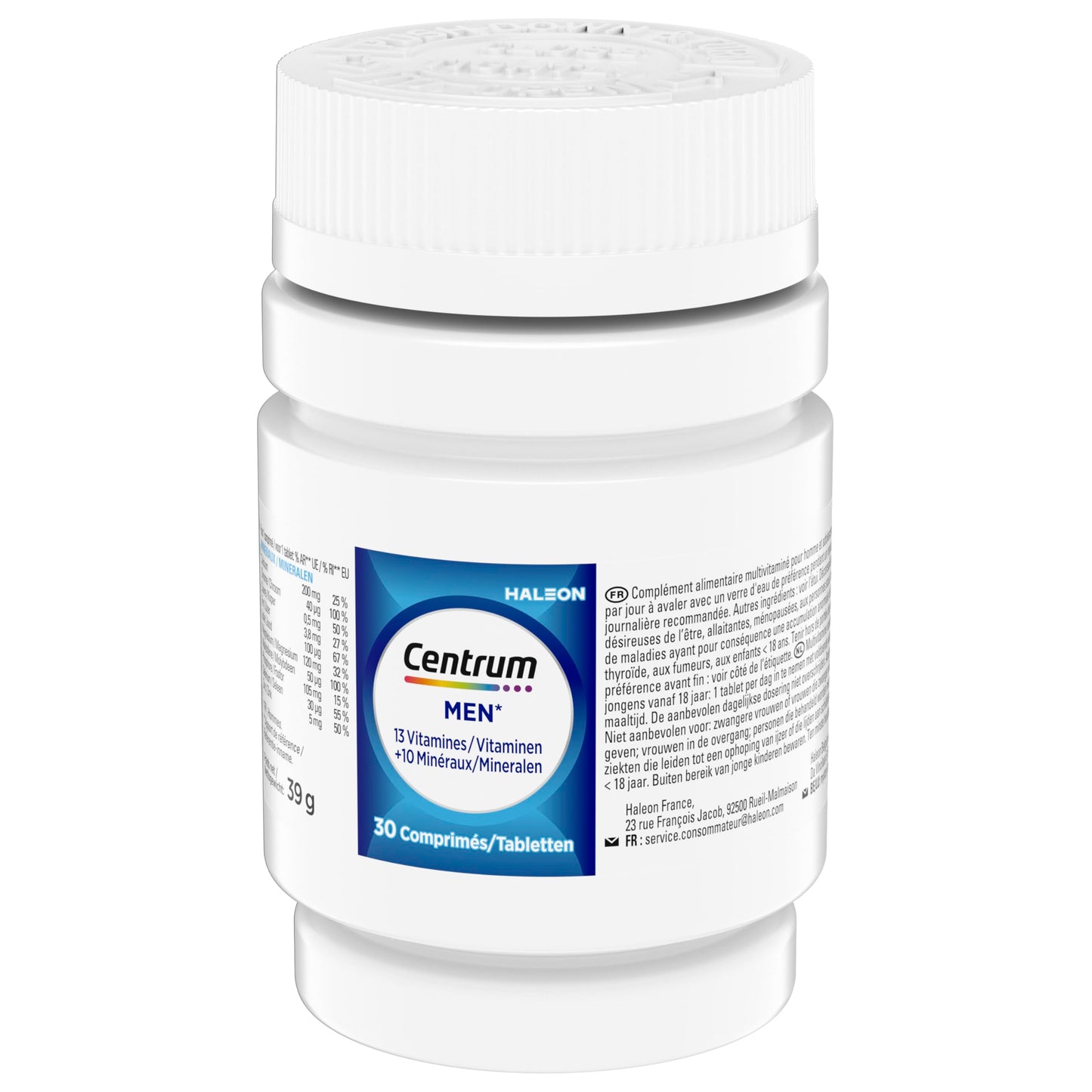 CENTRUM Women 50+ - Multivitamines et Minéraux pour Femme de +50 ans - 23 nutriments Vit D, C, B6, B12, Fer & Zinc - Complément Alimentaire Fatigue, Immunité & Soutien Cognitif - 30 Comprimés - 1 Mois