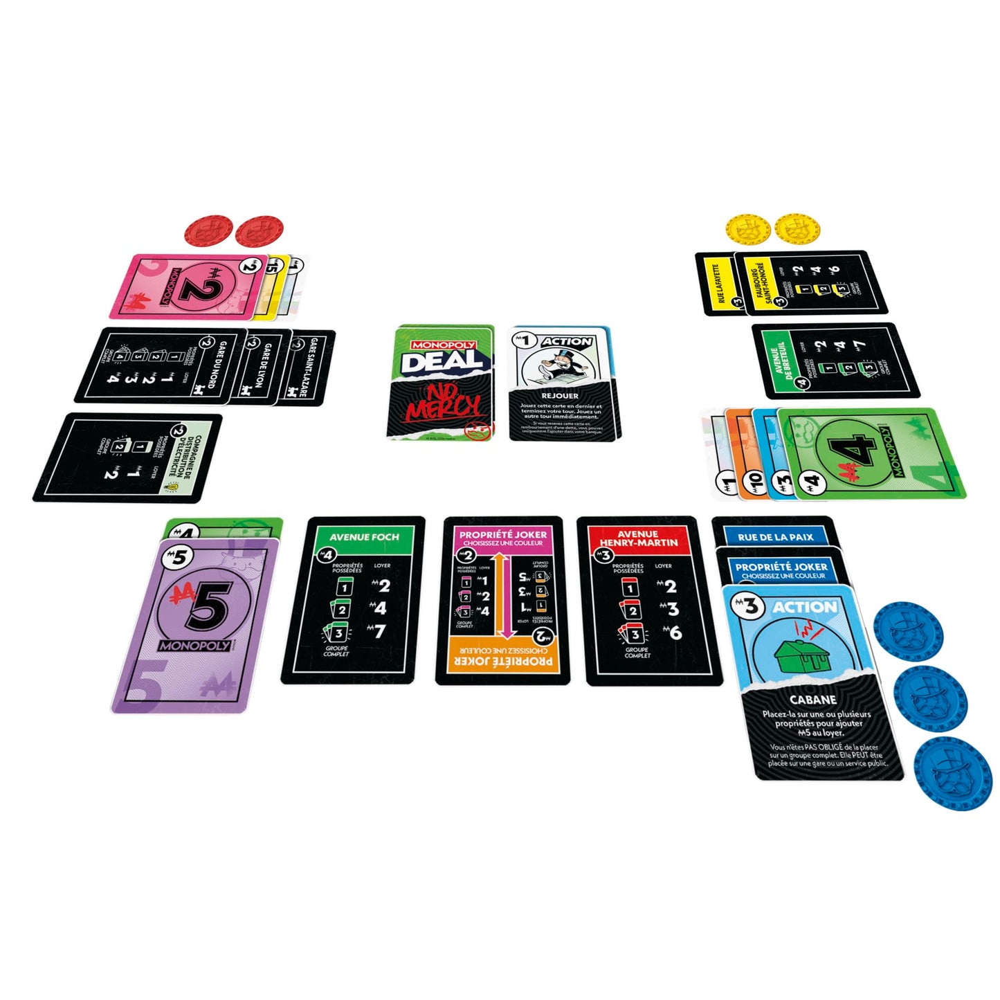 Monopoly Deal, Jeu de Cartes Rapide Inspiré du Jeu de Société Classique, Idée Cadeau d'anniversaire pour Garçons et Filles, Enfants et Familles, Dès 8 Ans