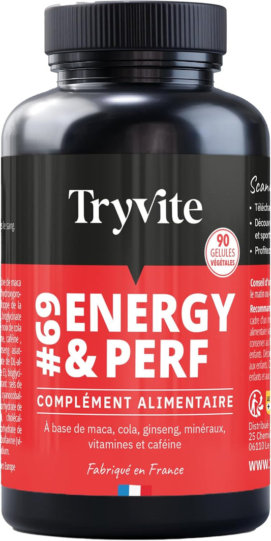 TRYVITE Testo – Homme Actif & Routine Sport – 90 Gélules.