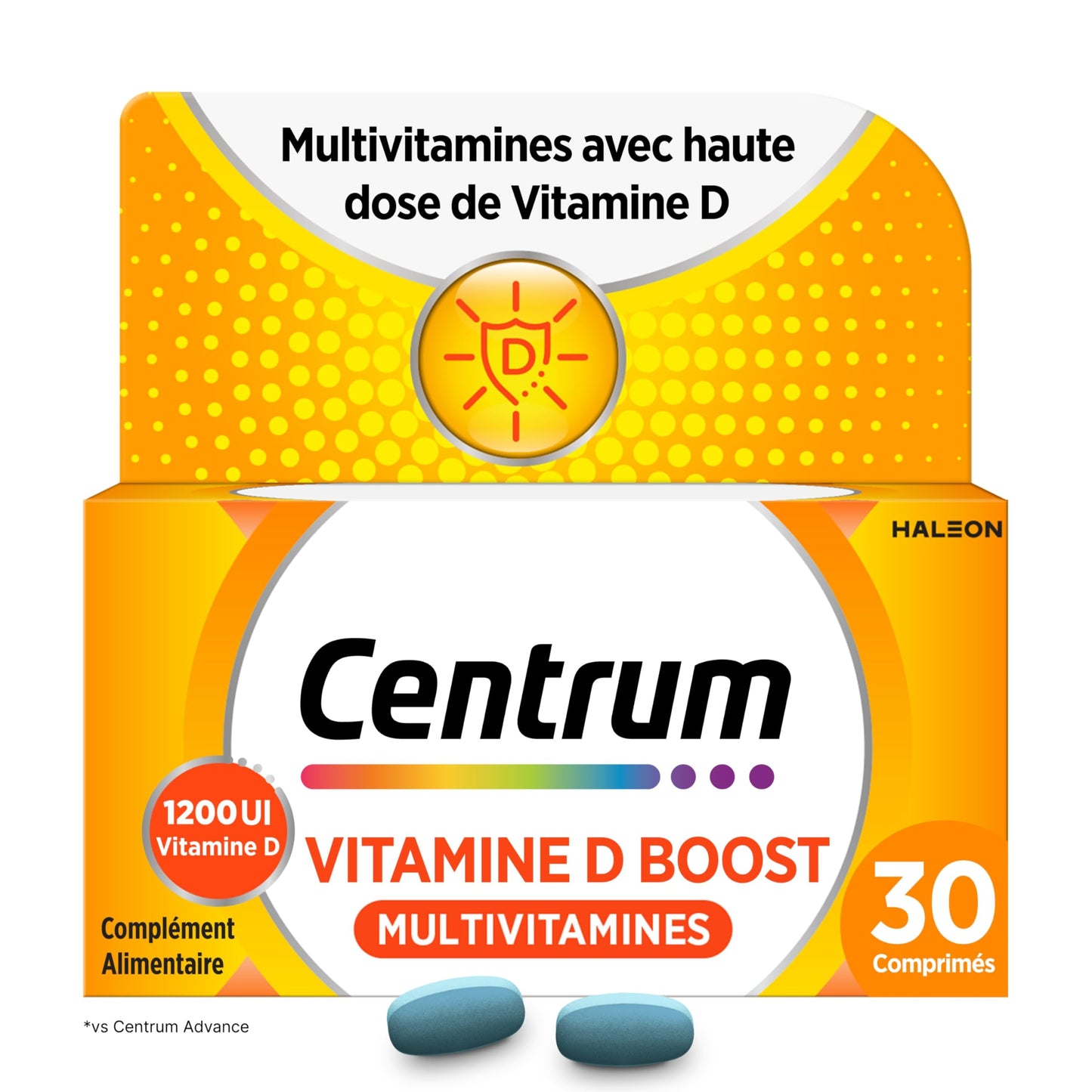 CENTRUM Women 50+ - Multivitamines et Minéraux pour Femme de +50 ans - 23 nutriments Vit D, C, B6, B12, Fer & Zinc - Complément Alimentaire Fatigue, Immunité & Soutien Cognitif - 30 Comprimés - 1 Mois