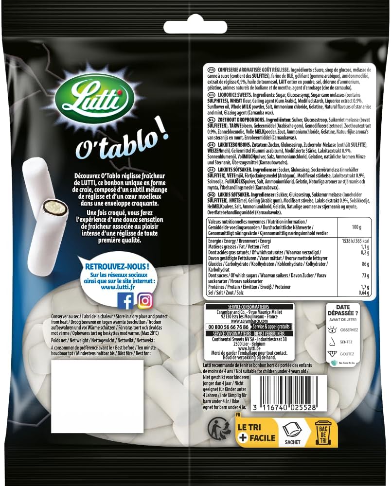 Lutti O'Tablo Fraîcheur 200g