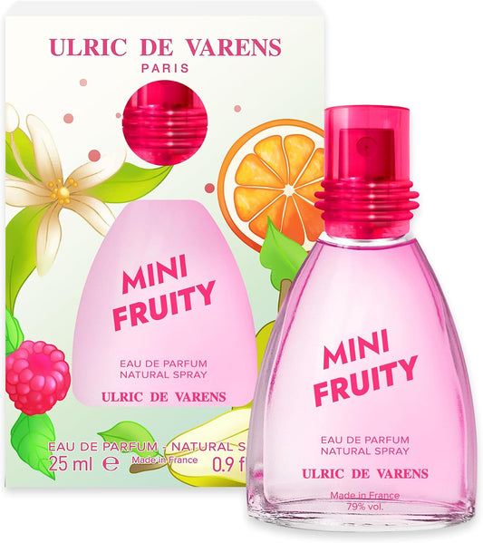 ULRIC DE VARENS - Eau de Parfum Mini Fruity - Hespéridé, Orange, Fruité, Musqué - Parfum Femme - Vaporisateur - Made in France - 25 ml