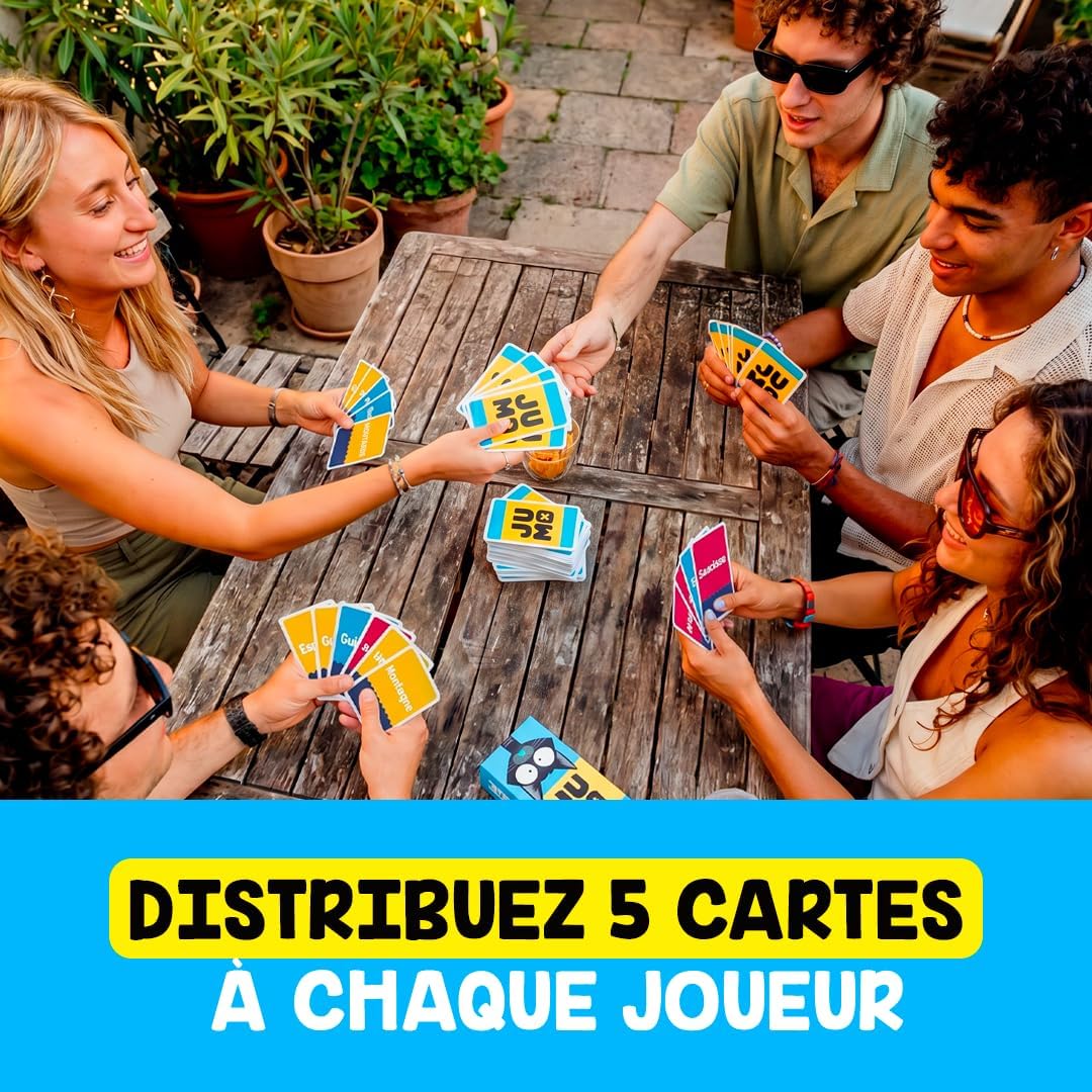 JUMO – Jeu de Société d’Ambiance – Grand Prix du Jouet 2026 – Drôle & Rapide – Association d’Idées & Rapidité – 3-8 Joueurs dès 10 ans – Cadeau Malin – par le créateur de Speed Bac – Jeu de Voyage