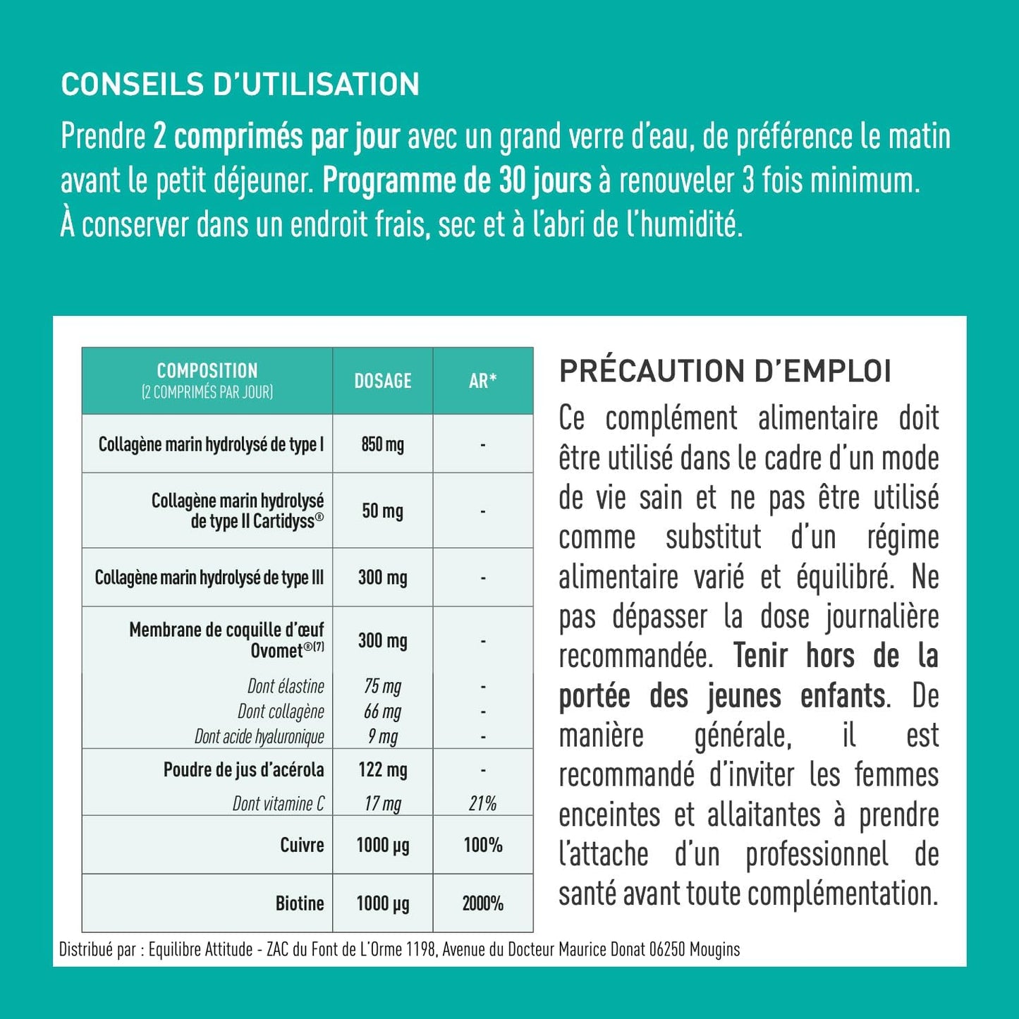 Collagene Marin Granions Multi 5 Types Vitamine C - 60 Comprimés