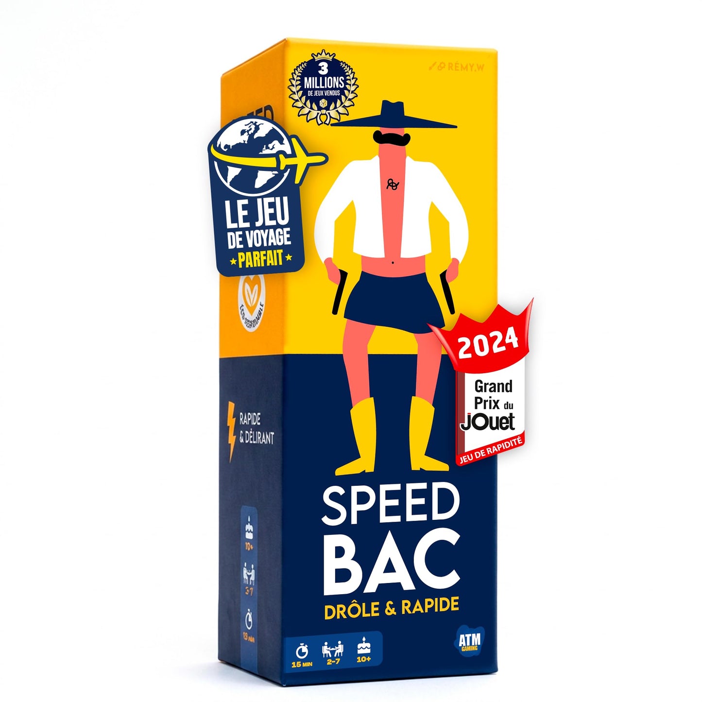 ATM Gaming Speed Bac - Jeu de société Adulte - Rapide et délirant - 2 à 7 Joueurs - Jeu d'ambiance - Jeu de Voyage