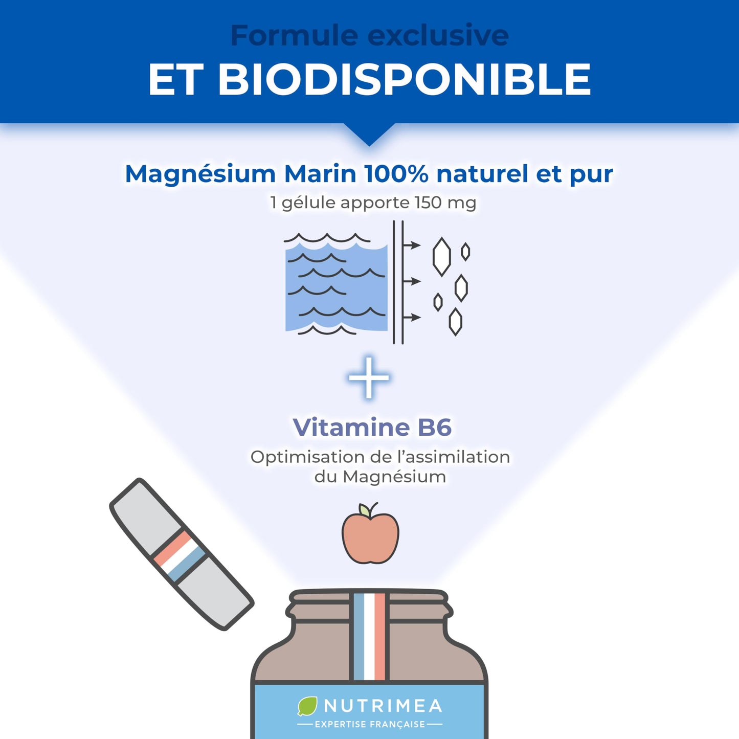 Magnésium Bisglycinate + Vitamine B6 | Sommeil, Stress, Fatigue