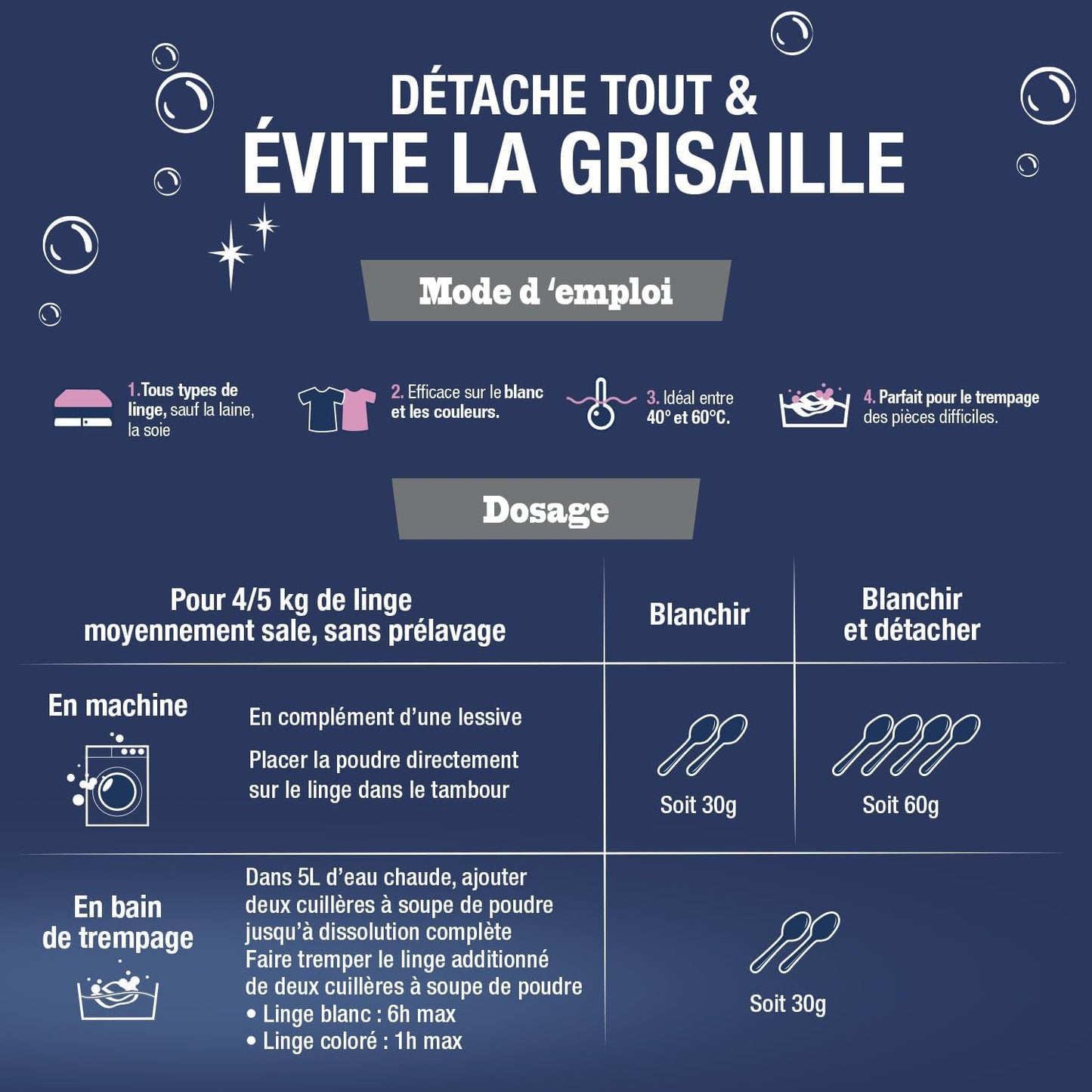 BRIOCHIN Poudre au percarbonate de soude 500g