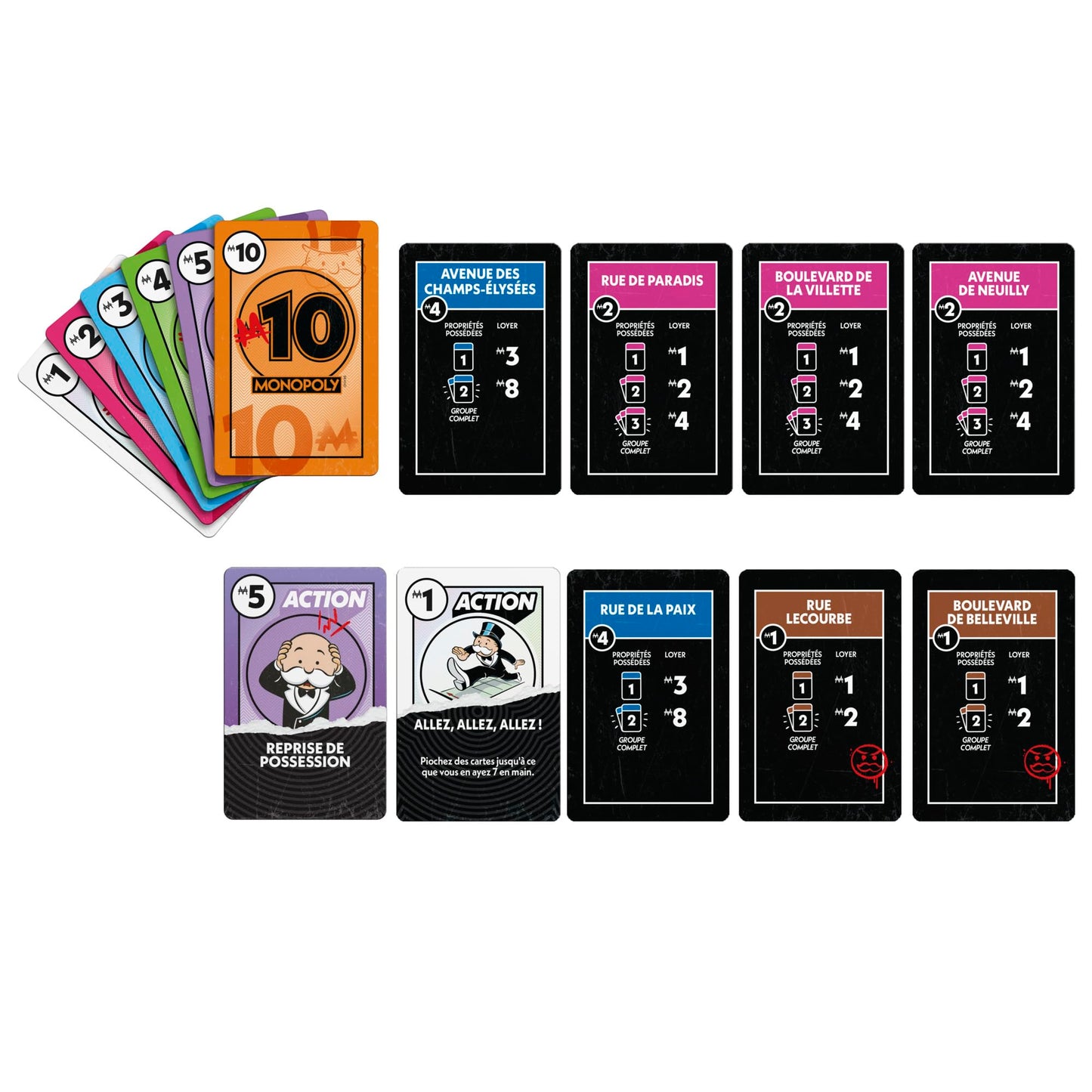Monopoly Deal, Jeu de Cartes Rapide Inspiré du Jeu de Société Classique, Idée Cadeau d'anniversaire pour Garçons et Filles, Enfants et Familles, Dès 8 Ans