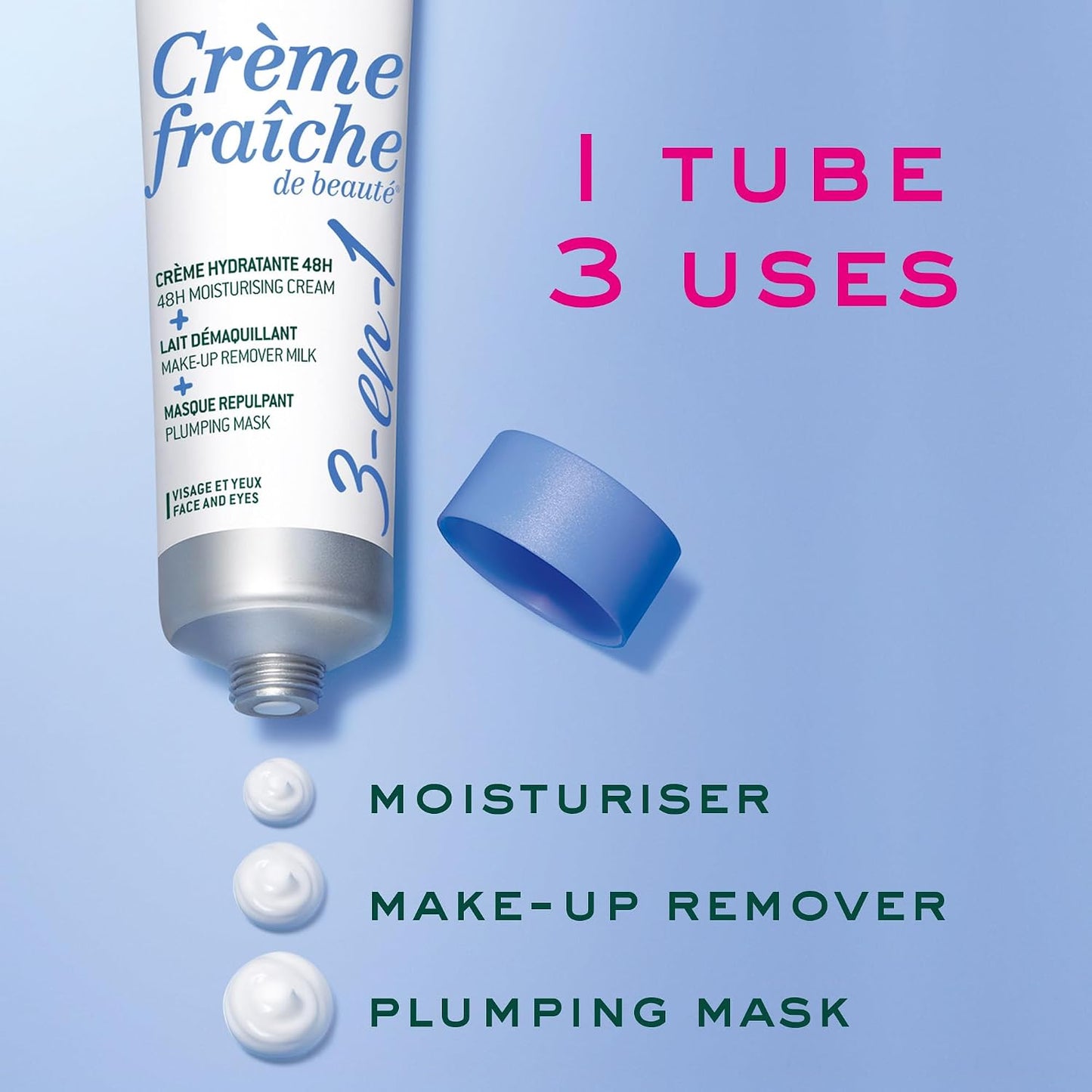 Nuxe crème fraîche hydratante 3 en 1-100ml
