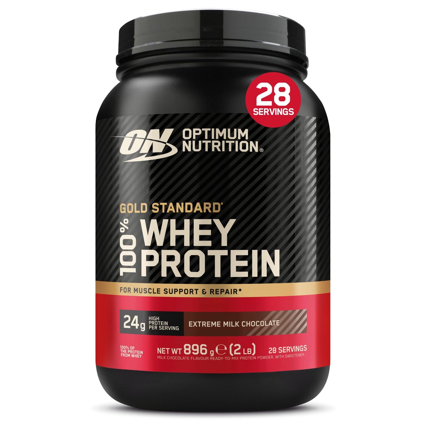 Optimum Nutrition Gold Standard 100% Whey Protéine en Poudre, 896 g