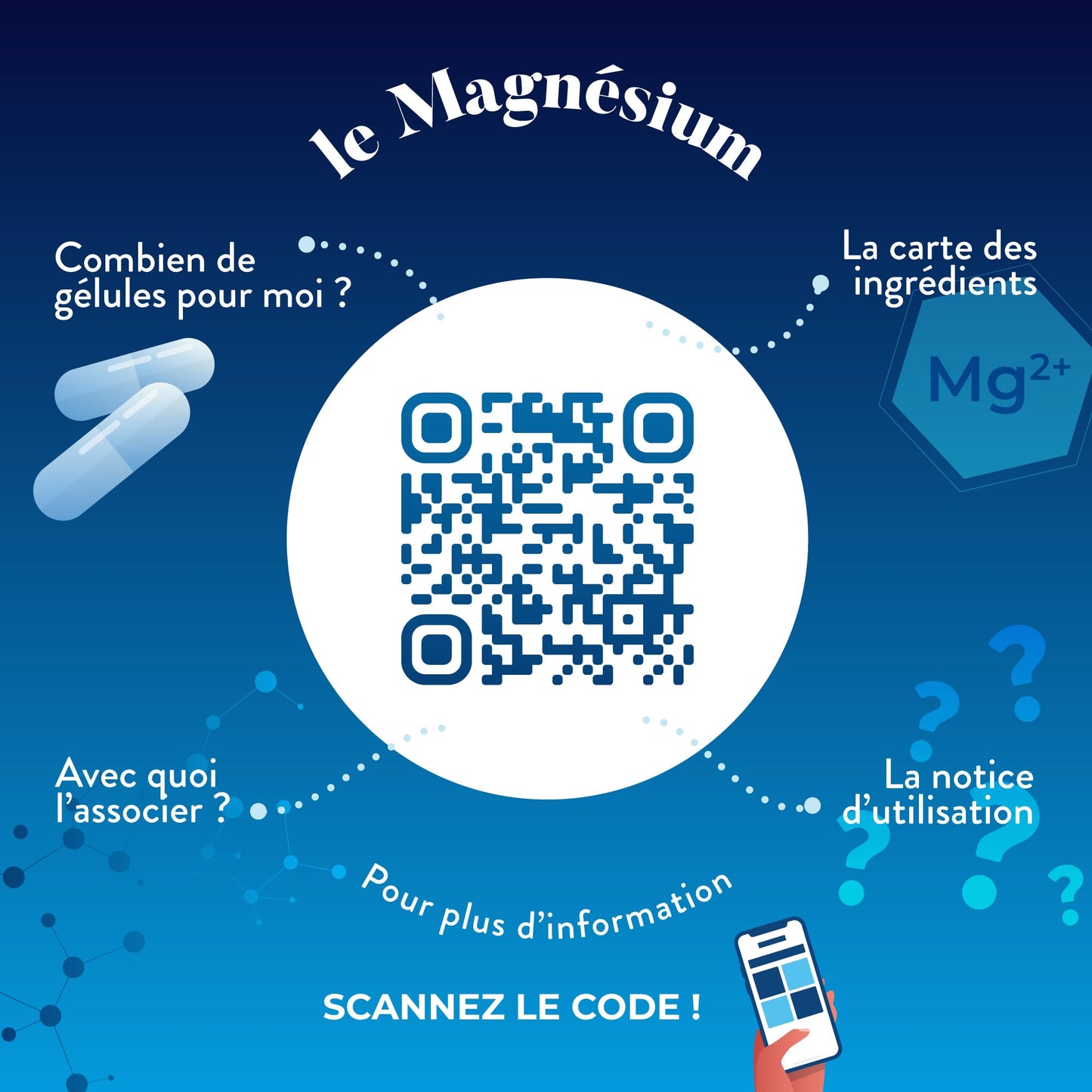 NUTRI&CO Magnésium Bisglycinate Malate & Liposome vitamine B6 | 120 Gélules