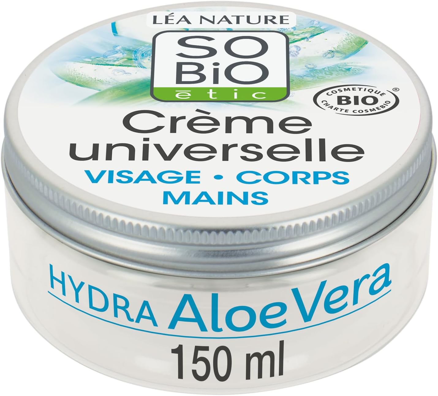 Crema Universal Aloe Vera Bio SO'BIO ETIC, formato 150ml - Lote de 2