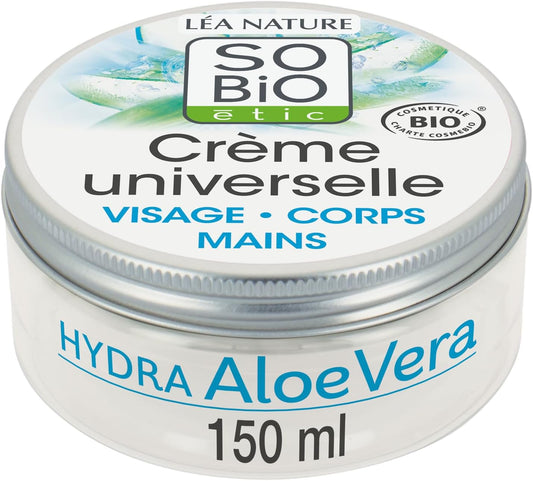 Crema Universal Aloe Vera Bio SO'BIO ETIC, formato 150ml - Lote de 2