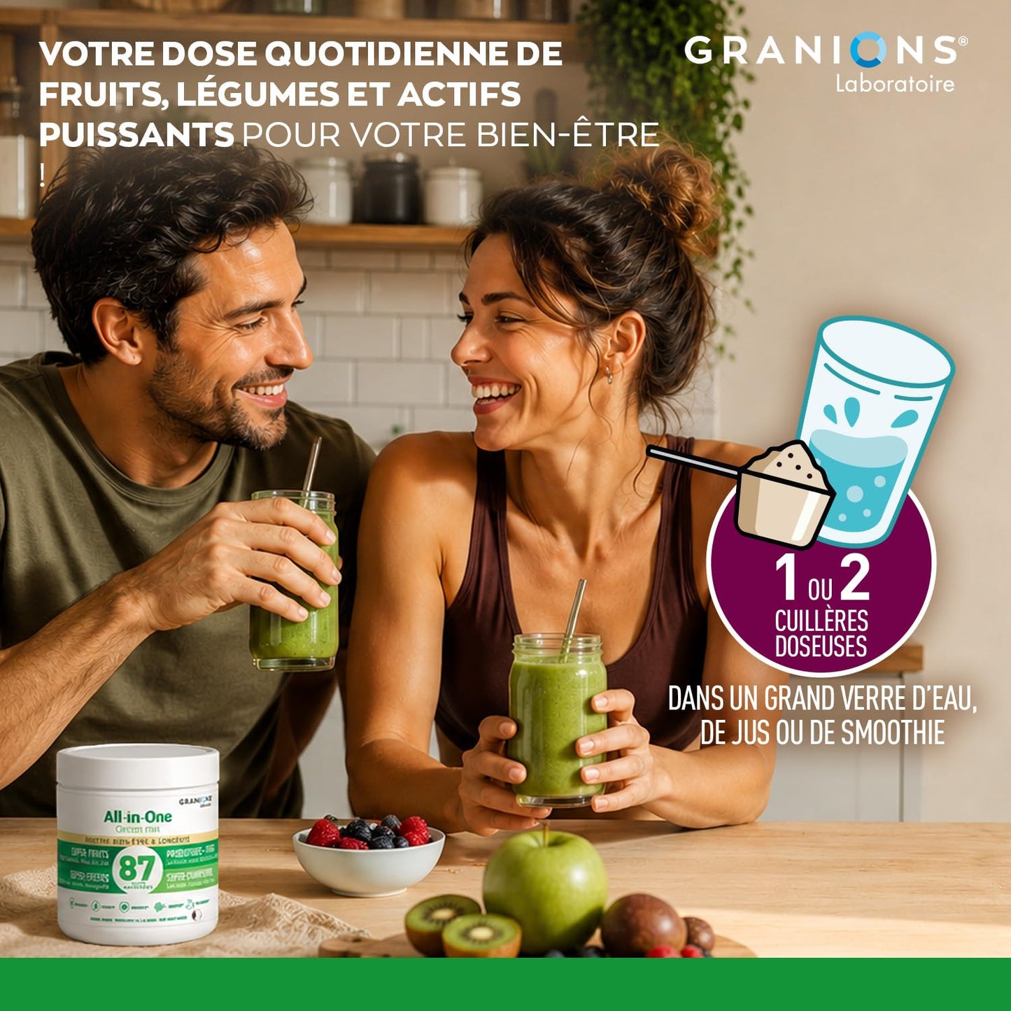 Cortisol - Ashwagandha Bio Granions - Anti Stress - KSM-66-60 Comprimes