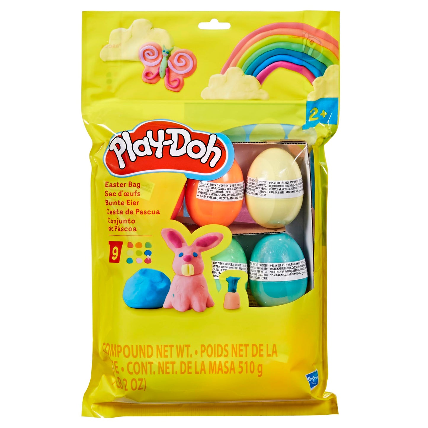 Play-Doh, La fête des Couleurs, Loisirs créatifs avec pâte à Modeler pour Filles et Garçons dès 3 Ans, 24 Pots de 56 g, 6 Couleurs, Idèe Cadeaux pour Anniversaires