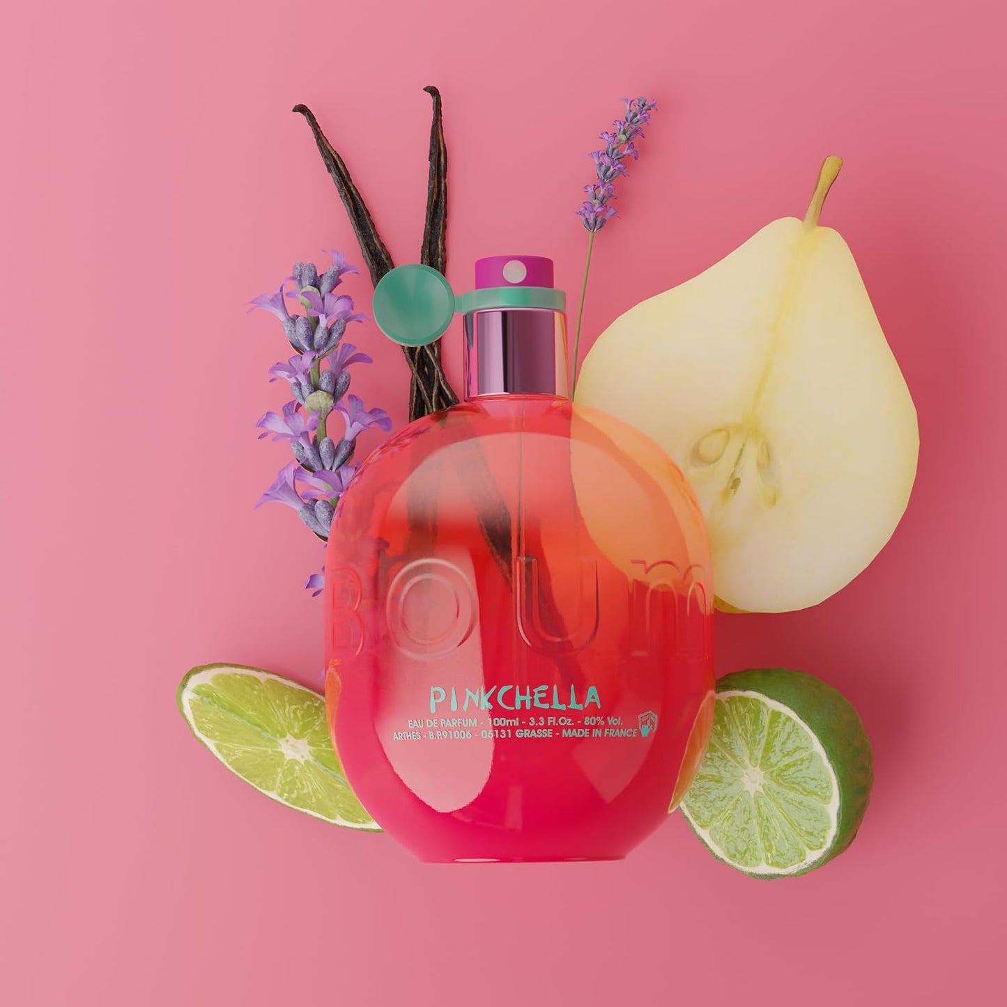 JEANNE ARTHES - Parfum Femme Boum Pinkchella - Eau de Parfum - Flacon Vaporisateur 100 ml - Vanille & Musc - Fabriqué en France à Grasse