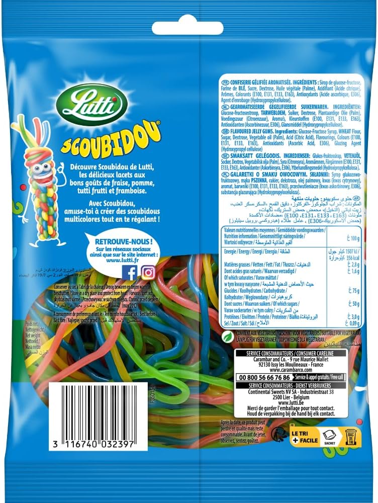 Lutti Scoubidou Bonbons 100 g