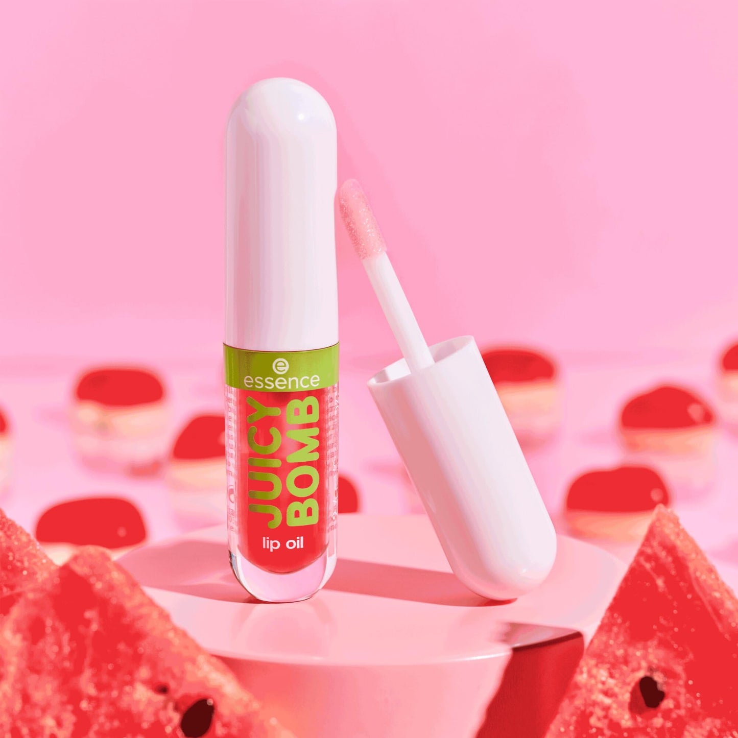 essence JUICY BOMB PARTY lip oil huile à lèvres, protecteur, avec huiles, naturel, brillant (2.4ml)
