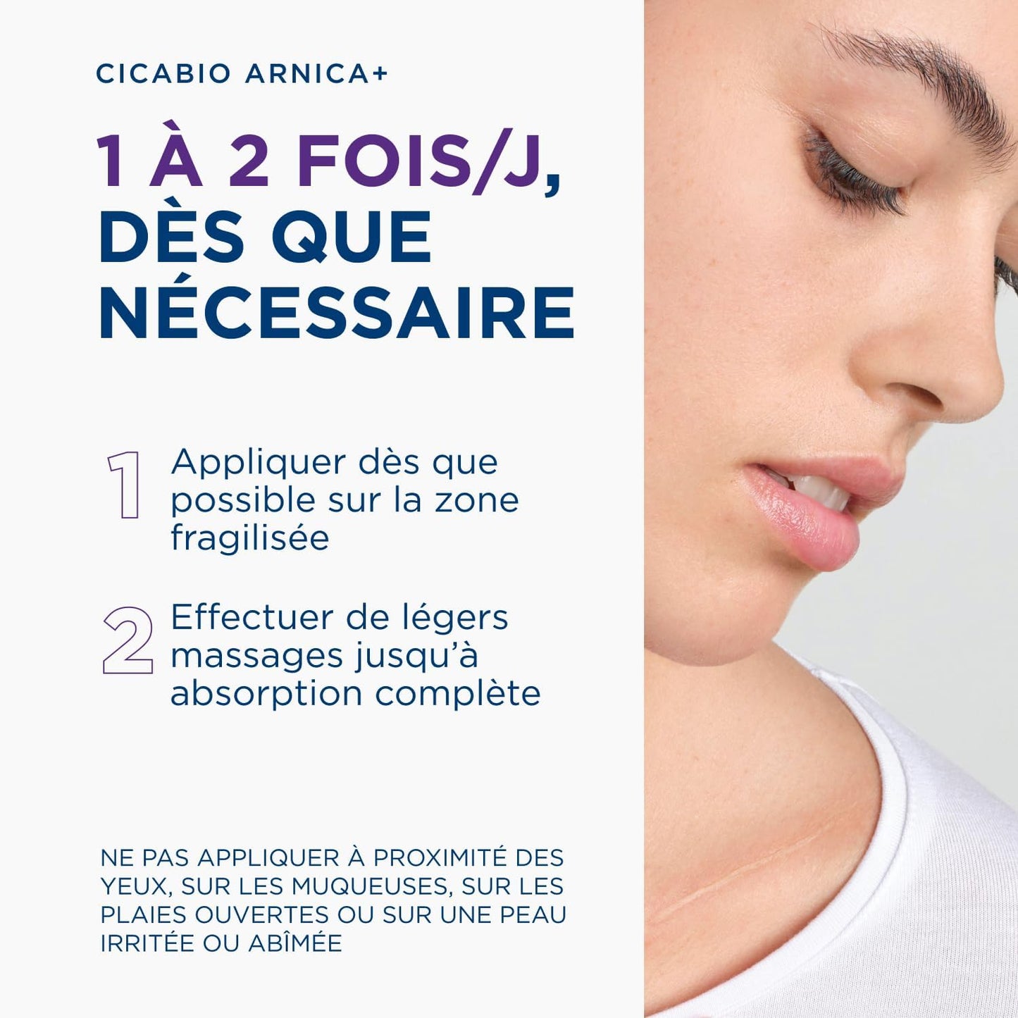BIODERMA Cicabio Arnica+ Crème pour peau irritée et abîmée - Le soin SOS qui résorbe et décongestionne, idéal contre les chocs, bosses et écorchures - Pour toute la famille - Tube 40 ml