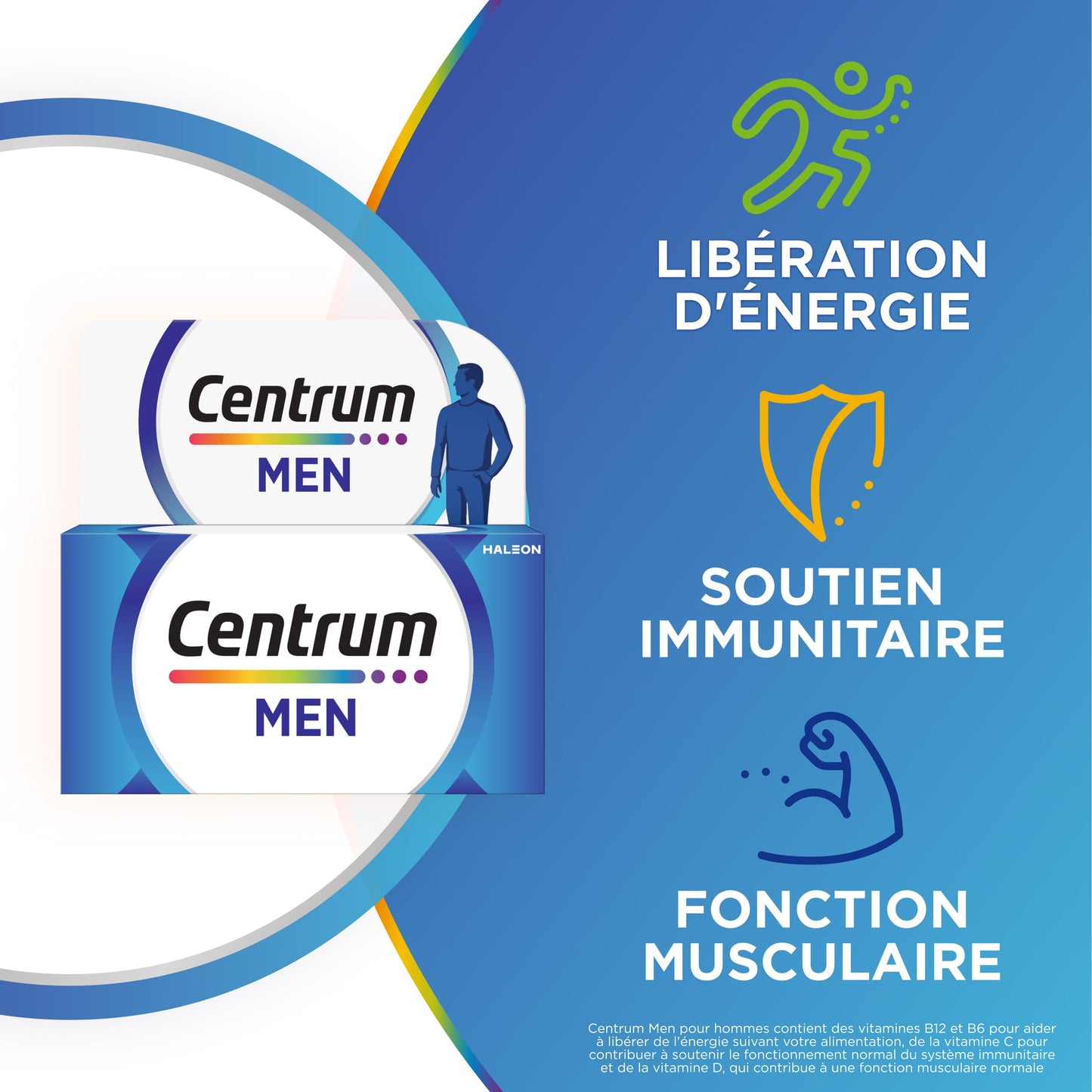 CENTRUM Women 50+ - Multivitamines et Minéraux pour Femme de +50 ans - 23 nutriments Vit D, C, B6, B12, Fer & Zinc - Complément Alimentaire Fatigue, Immunité & Soutien Cognitif - 30 Comprimés - 1 Mois