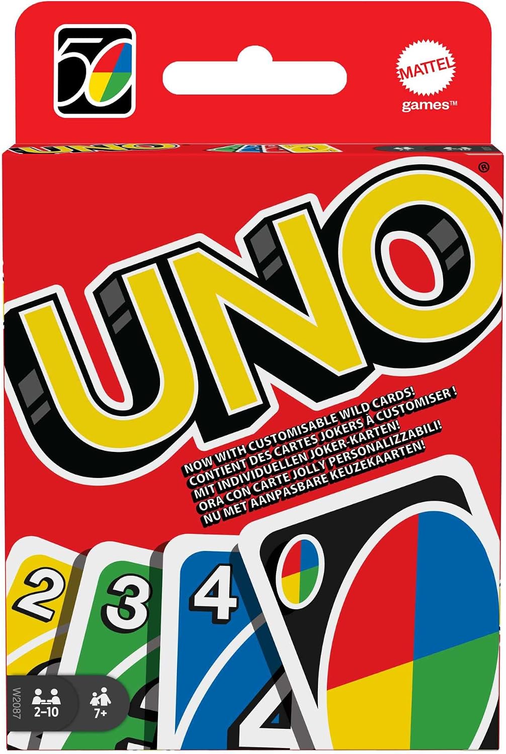 Mattel Games UNO Jeu de Cartes, 7+ Ans, 2-10 Joueurs