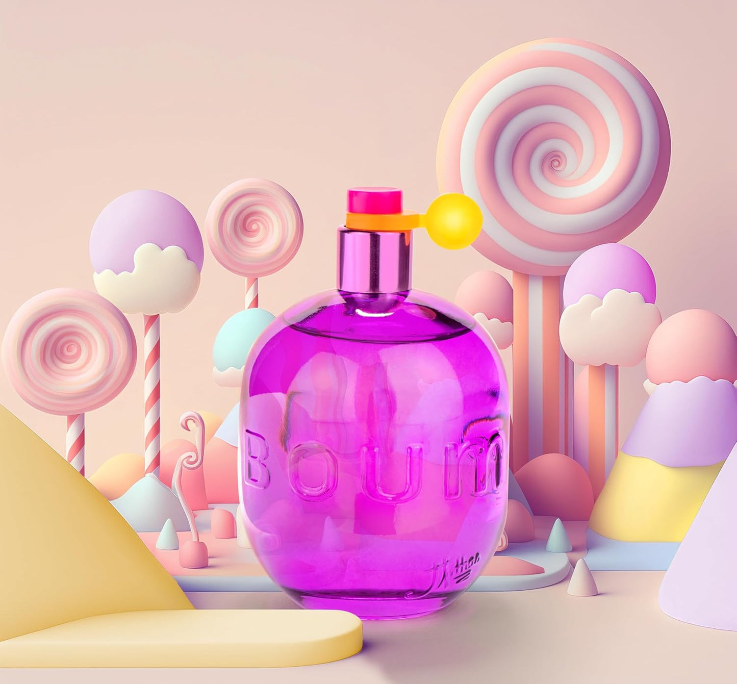 JEANNE ARTHES - Eau de Parfum Femme Boum Candy Land - Floral - Fleur d'oranger et Musc - Fabriqué en France à Grasse - Cadeau Femme - Flacon Vaporisateur 100 ml