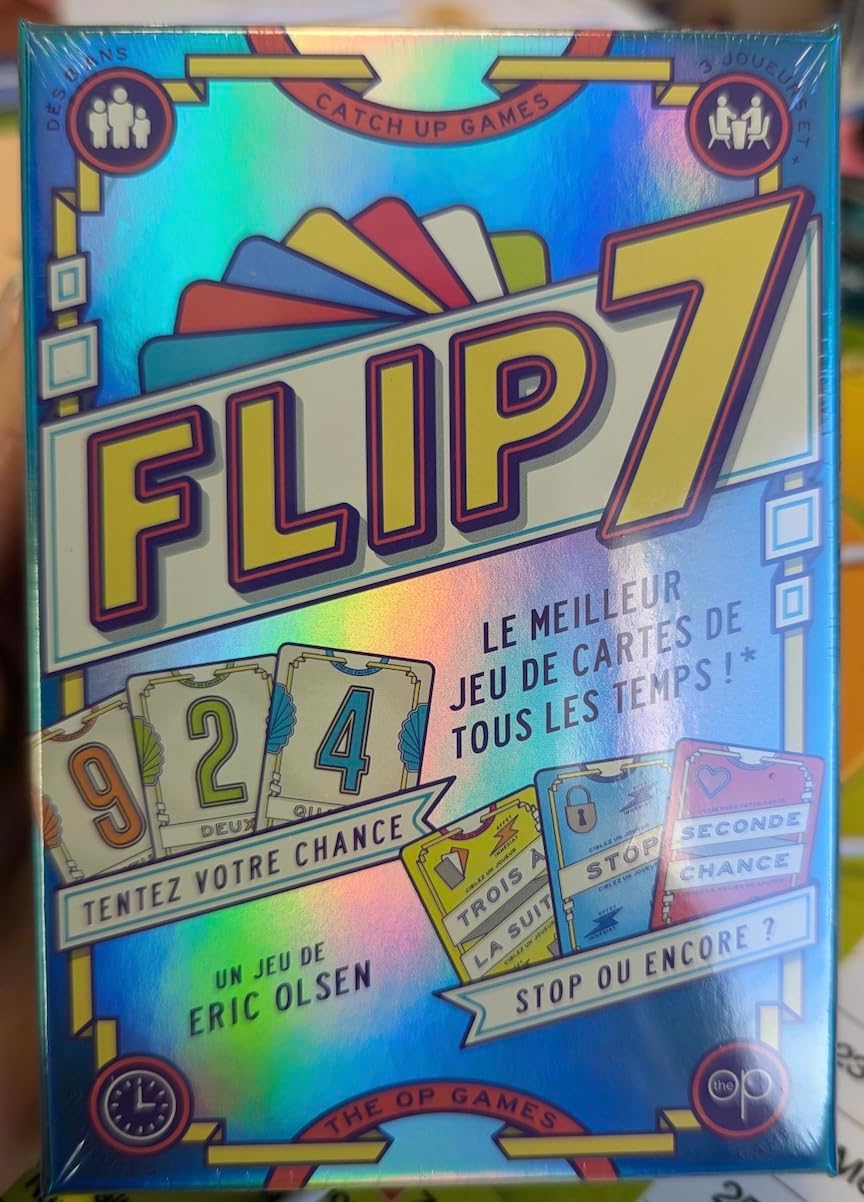 Catch Up Games Flip 7, Jeu de Cartes Rapide et Malin, 3-6 Joueurs dès 8 Ans
