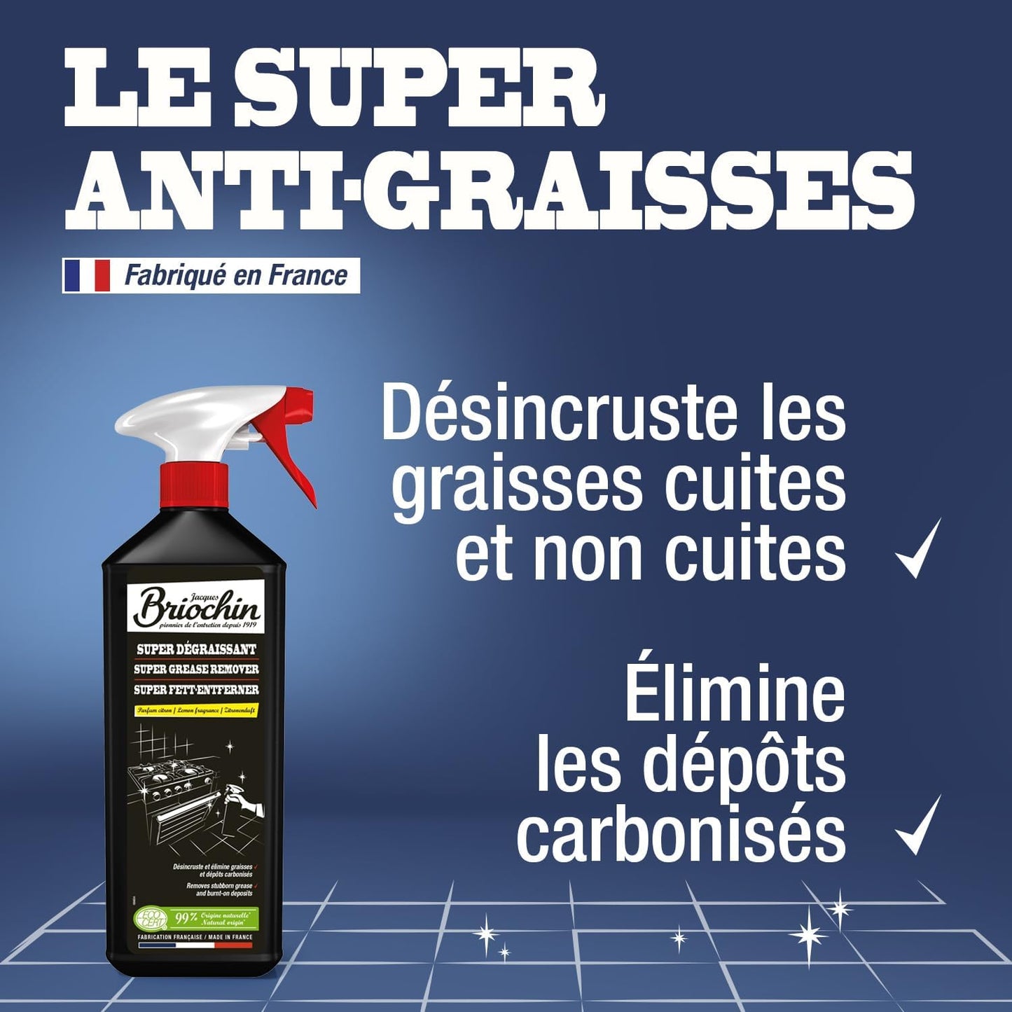 BRIOCHIN Super décapant cuisine ultra efficace 1L